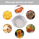 Silicone Air Fryer Liner Non-Stick Fryer Basket Steamers Oil Mat (White) Newly
