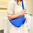 Nylon Casual Shoulder Bags Triangle Crossbody Zipper Handbags with Small Clutch