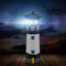 Lighthouse Solar LED Light Garden Yard Smart Sensor Rotating Lamp (Black) Newly
