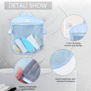 Water Toys Storage Bag Toys Organizer with Traceless Suction Cups (Blue) Newly