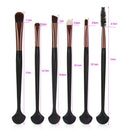 6pcs Fan-shell Makeup Brushes Kit Set Eyebrow Eyelashes Cosmetic Tools(C)
