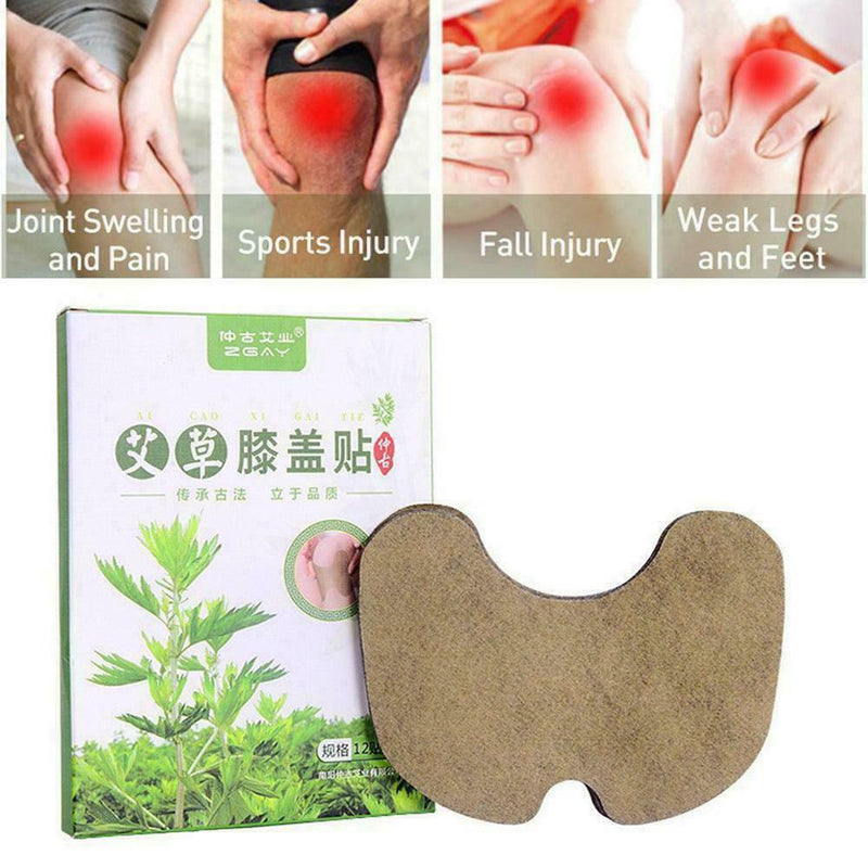12Pcs Knee Pain Relief Patch Self-Heating Moxibustion For Adults Plaster S6M7