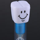 Creative Smiling Face Hourglass Sand Clock for Kids Brushing Teeth (Blue)