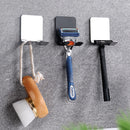2pcs Stainless Steel Razor Rack Hook Men Shaving Shaver Shelf Set (Black) Newly