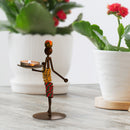 Creative Retro Metal Candle Holder Home Romantic Candlestick Ornaments (D) Newly