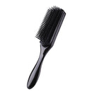 9 Rows Styling Brush Straight Curly Hair Detangling Massage Comb (Black) Newly