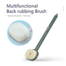 Long Handle Exfoliating Bath Skin Brush Body Scrub Shower Cleaning (Green)