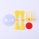 Motorcycle Bike Helmet Fan Decoration Cute Suction Cup Propeller (Yellow) Newly