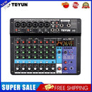 Mixer Sound Mixing Console USB Soundcard DJ Audio 48V Power (8 Channel EU)
