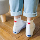 Ankle Socks Solid Color Korea Japanese Style Love Heart Cotton Sock Women Socks