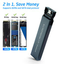 SSD M.2 NVME to USB 3.1 Adapter Dual Protocol PCIE NGFF B Key/B+M Key/M Key Case