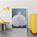 Diamond painted 5D DIY wedding dress series with different diamonds(YX3889)