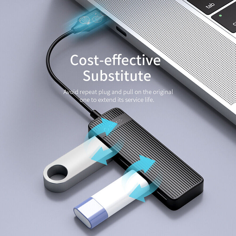 ORICO-FL02 4 Port USB2.0 Splitter Cable Hub Laptop Computer Adapter (Black)