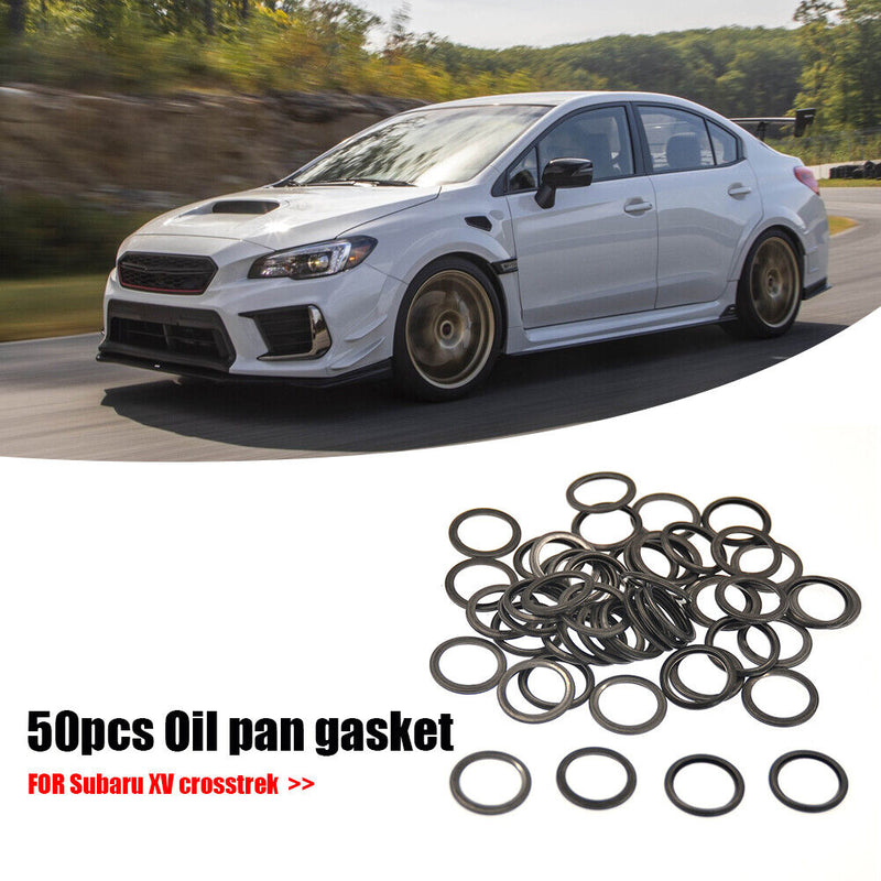 50pcs 16mm Oil Drain Plug Crush Washer Oil Pan Gaskets for Subaru Legacy XV