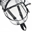 Solid Transparent Portable Backpack Casual PVC Clear Waterproof School Bag