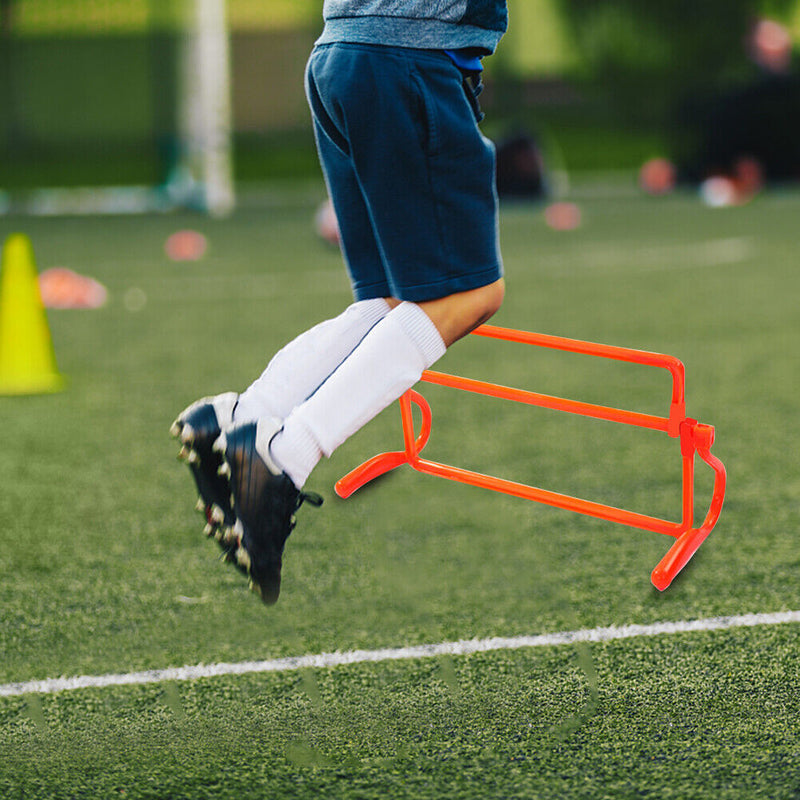 Foldable Removeable Football Barrier Frame Soccer Training Barrier (Orange)