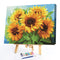 #A Tulip/Sunflower Oil Paint By Numbers DIY Handpainted Home Decoration Unfram
