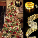 5M 100 LED Ribbon Fairy String Lights Gift Wrap Christmas Tree Party Decoration`