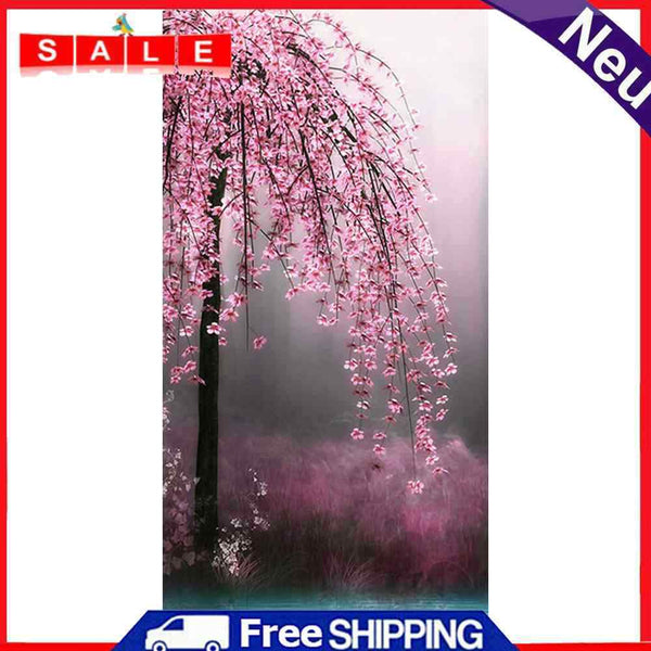 Peach Blossom Oil Paint By Numbers DIY Home Decoration Gift Wall Art Picture Kit