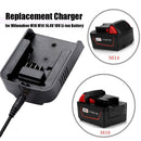 Charging Dock Cable Adaptor For Milwaukee M18 M14 14.4V 18V Li-ion Battery