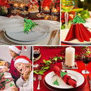 6PCS Napkin Rings Christmas Tree Garland Tableware Decoration Festive`