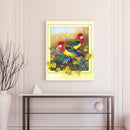 #A Flower Bird Oil Paint By Numbers Kit DIY Acrylic Painting on Canvas Frameless