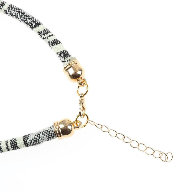 vanpower Dog and Cat Pendant Collar, Braided Rope, with Gloc