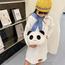 Cute Panda Crossbody Bag Kids Plush Chain Shoulder Bags Small Purse (C)