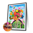 Diamond Painting Butterfly flowers Full Round Rhinestone Wall
