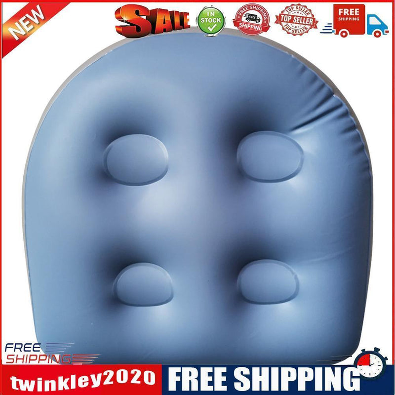 SPA Inflatable Cushion Tub Anti-Hemorrhoids Inflatable Seat Bath Pad (Blue)