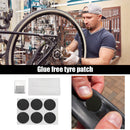 Bike Tire Repair Patches w/ Tire Polishing Pad Self Adhesive Bicycle Tyre P