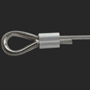180pcs 6 Size Aluminum Ferrules 8 Shape Crimps Sleeves Wire Rope Stops Clamps