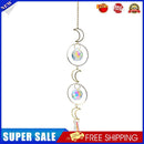 Hollow Out Moon Crystal Hanging Metal Pendant Garden Decor (23)