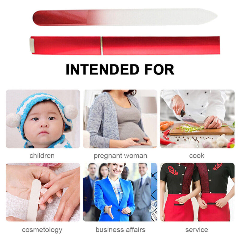 Glass Nail File Block Nail Polish Sanding Buffer Strips Polishing Manicure Tools