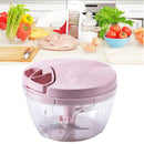 Manual Meat Grinder Food Chopper Mincer Fruit Vegetable Nut Shredder (Pink)