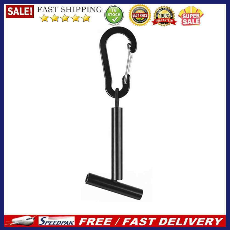 Multiple Tippet Spools Fishing T Holder Stack Carrier Aluminum Carabiner Hanger