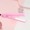 Dual Hair Straightening Corrugated Irons Mini Hair Straightener Curler Flat Iron