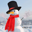 Snowman Making Kit Dress Up Building Hat Scarf Pipe Eyes Mouth Button Nose.