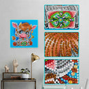 5D DIY Diamond Painting Cow Partial Special Shape Drill Mosaic (UP147) Newly