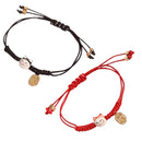 Charm Gifts Cute Women Couple Bangles Colorful Rope Lucky Cat Bracelet Handmade