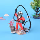 Underwater Animation Landscape Treasure Hunt Diver Pneumatic Decor (Red) Newly