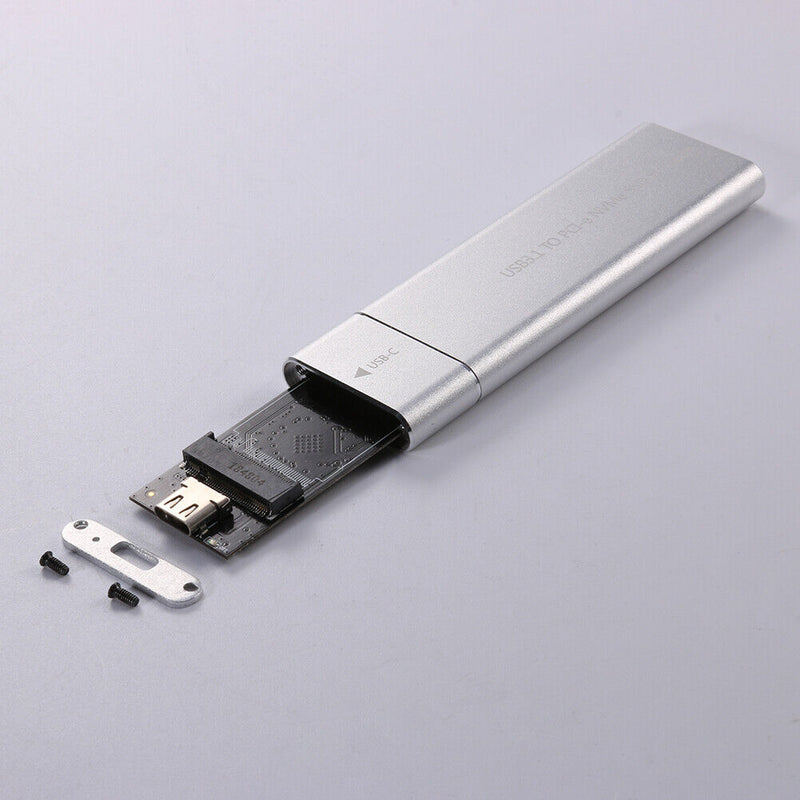 USB 3.1 Type-C M.2 NVMe SSD Enclosure Aluminum Alloy M-Key PCI-E Mobile Case Box