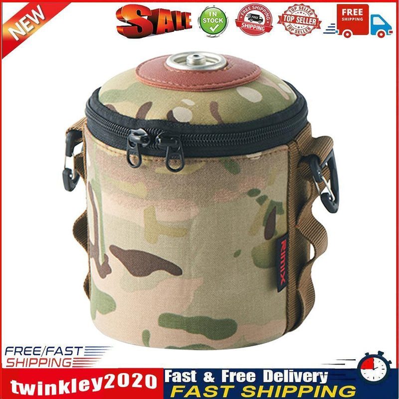 Camping Gas Tank Bag LPG Fuel Can Protective Sleeve MOLLE Tissue Bags (B) Newly