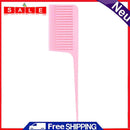 Plastic One-Way Hair Dyeing Tail Comb Hairdressing Highlighting Sectioning Brush