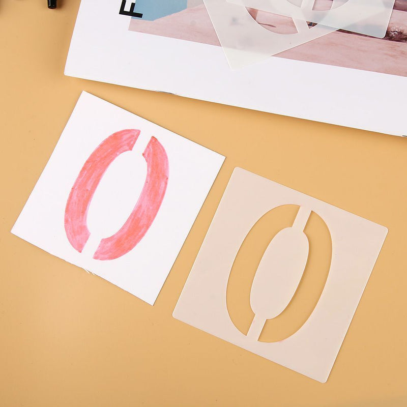 Decorative Alphabet Number  Scrapbooking Layering Stencils Embossing Template