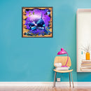 #A 5D DIY Diamond Drawing Underwater Animal Full Round Drill Crafts Mosaic