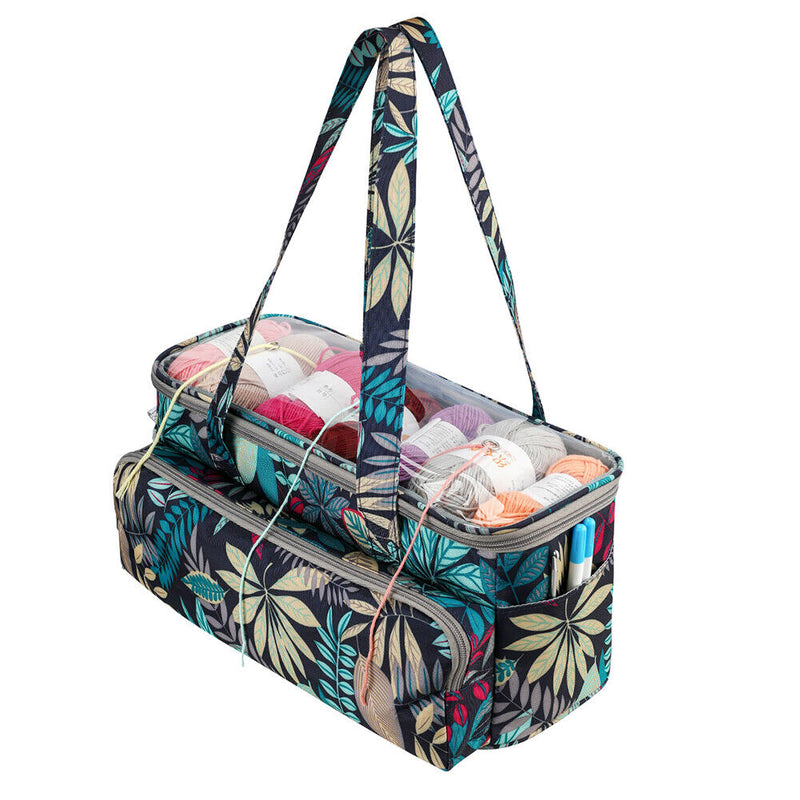 Oxford Cloth Portable DIY Hand-Knitted Tool Handbags Woolen Yarn Storage Case