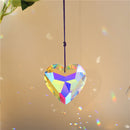 Crystal Wind Chimes Ornaments Love Heart Hanging Pendant Curtains Decoration