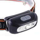 XPE LED Headlamp Wave Induction Waterproof 300lm Fishing Headlight (Black)