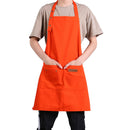 Adjustable Cafe Shop Apron Kitchen Painting Pocket Solid Color Home Cook Apron